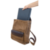 Leather Laptop Backpack